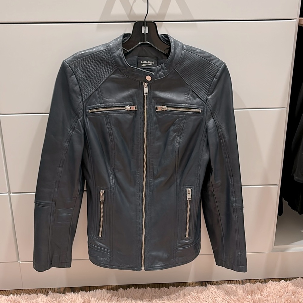 Lamarque leather jacket, size XS. Like new condition!